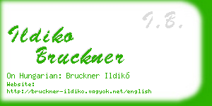 ildiko bruckner business card